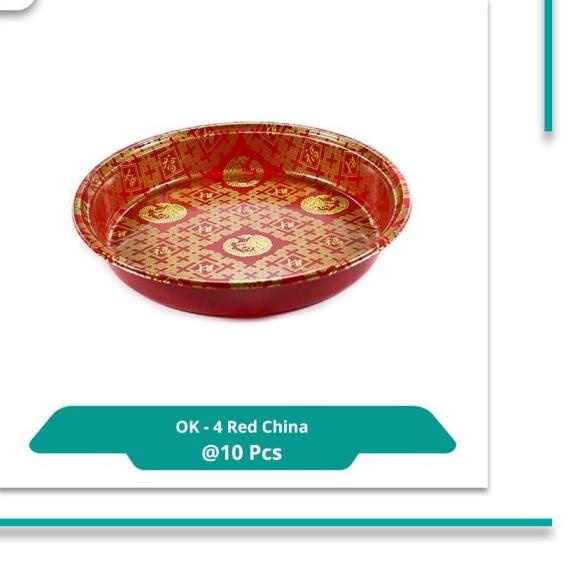 

Virtuspack / Mika Nampan / Platter Sushi OK-4 Red China /10 pcs