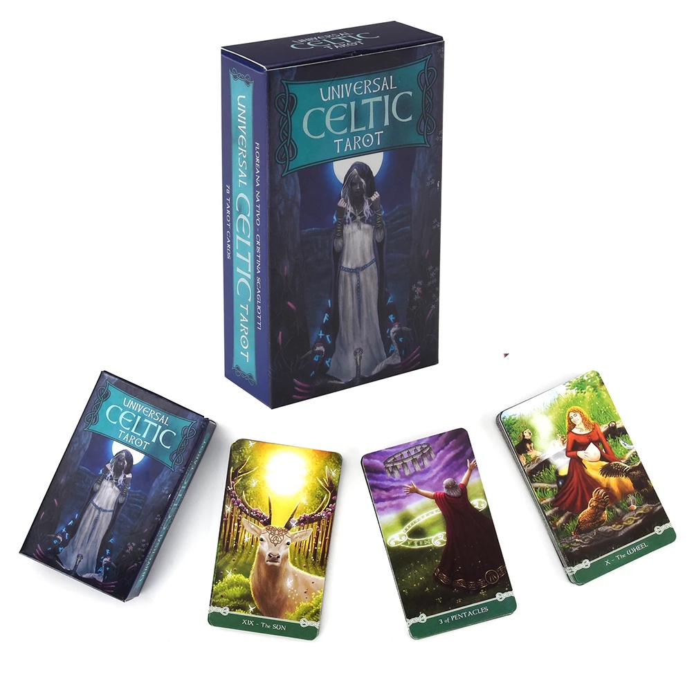 [COD] Universal Celtic Tarot Card 78 Decks  by Floreana Natovo with PDF Guide Instruction