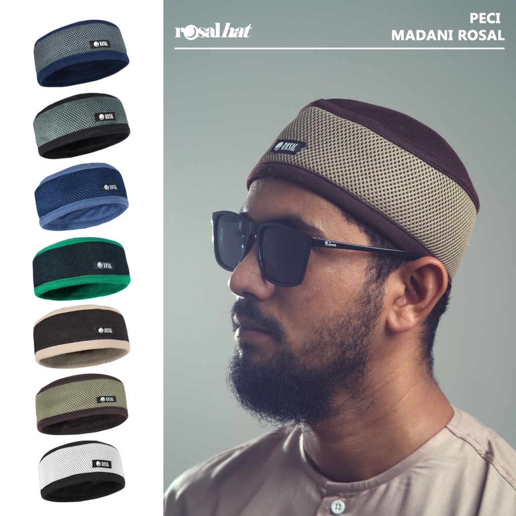 Peci Madani ROSAL Peci Jaring Madun Pria Dewasa