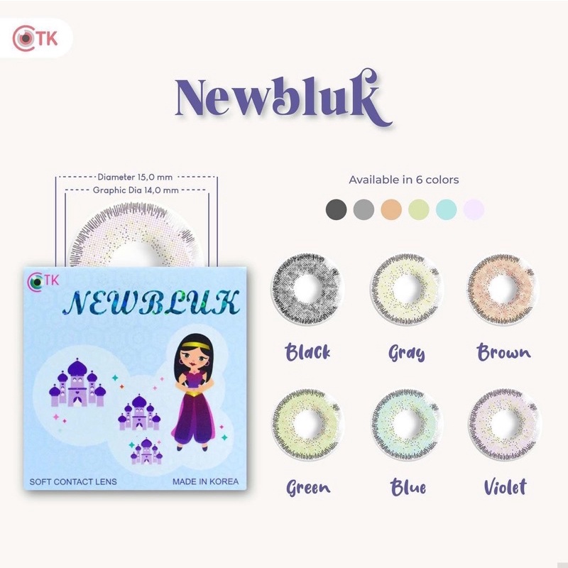 NEWBLUK Softlens By CTK Diameter 15MM