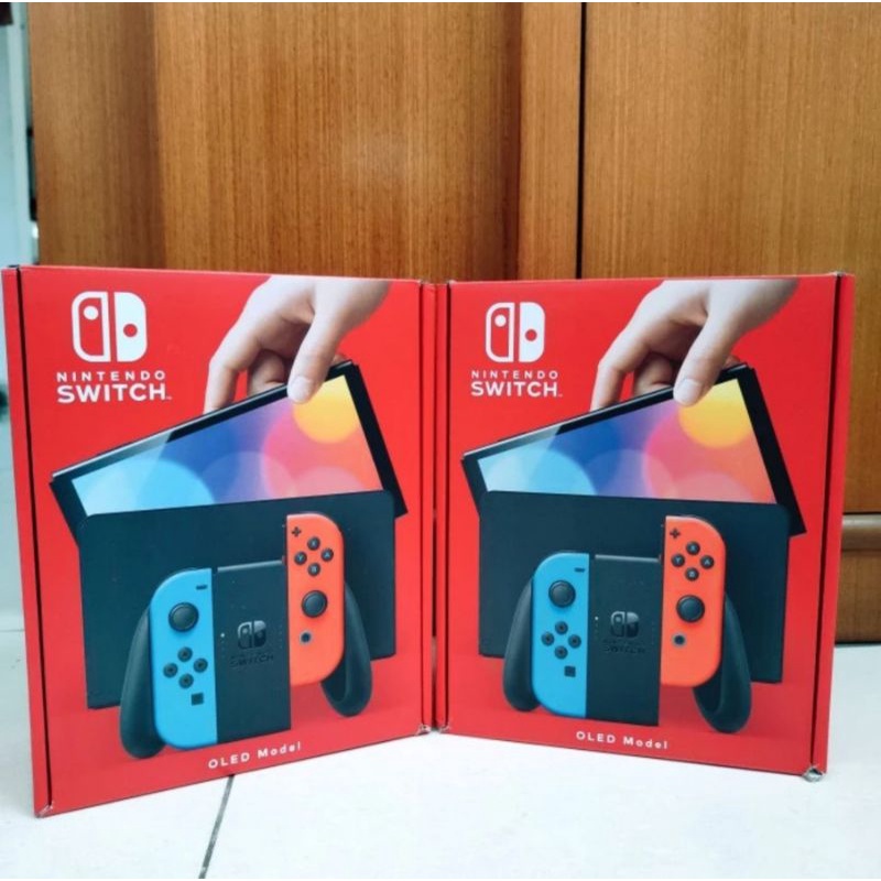 Nintendo Switch OLED Model Version Console Neon Blue Red White Singapore SG