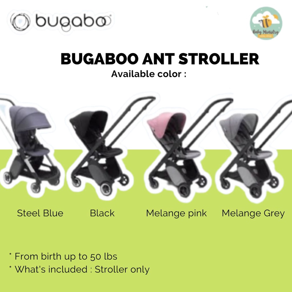 (BARU) BUGABOO ANT STROLLER/ STROLLER ANAK/ CAR SEAT/ CABIN / TRAVEL / CABIN SIZED / FOLDABLE / RINGAN