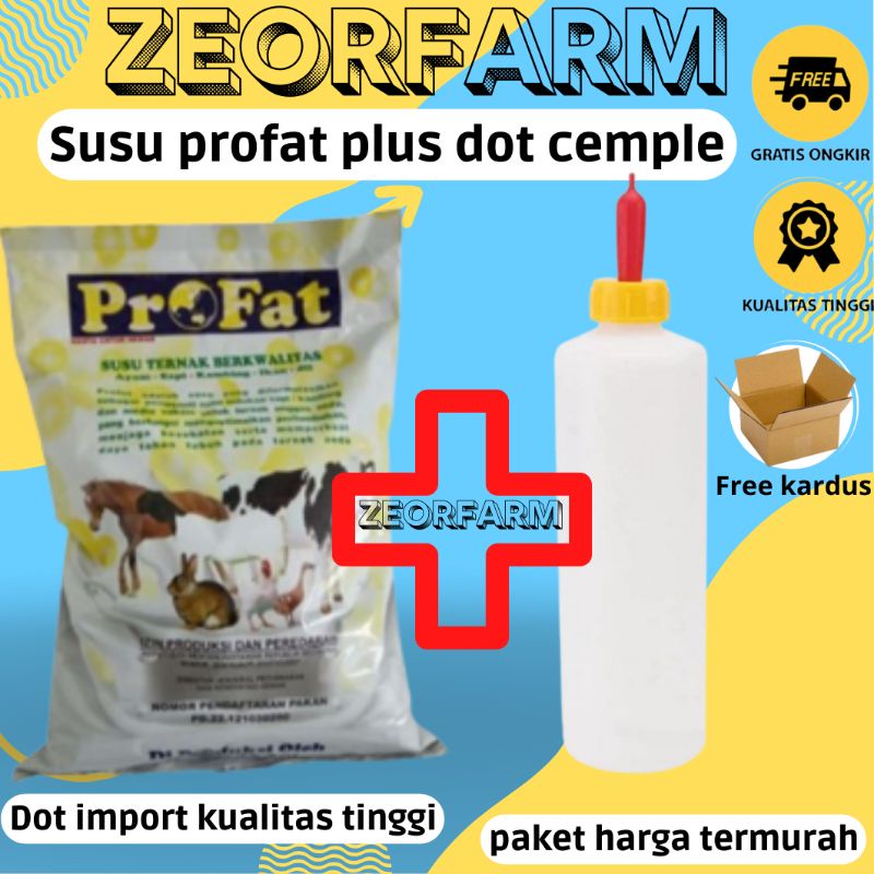 susu profat kambing sapi plus dot kambing zeorfarm