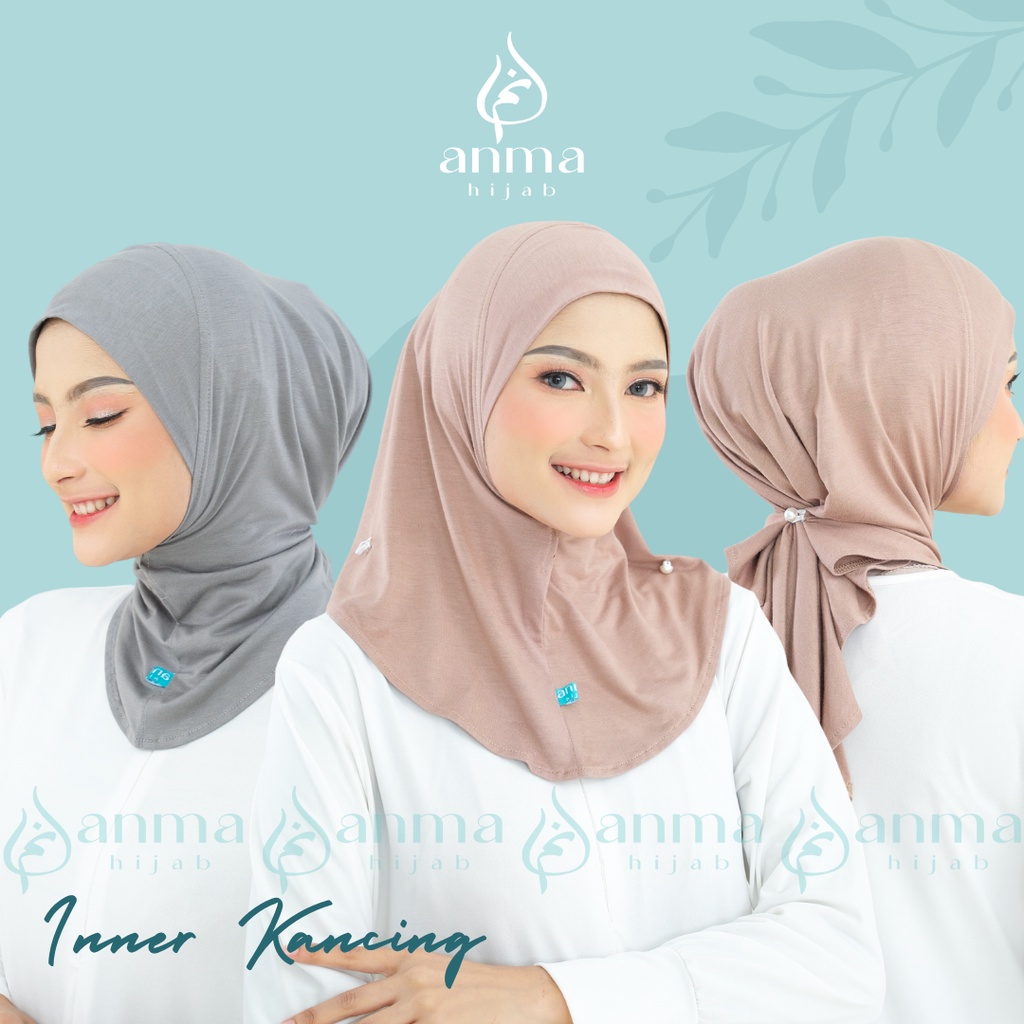 INNER KANCING MUTIARA - PENDEK | INNER HIJAB | INNER ANMAHIJAB