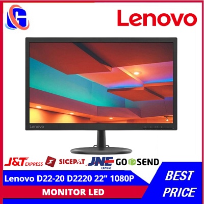 Monitor LED Lenovo D22-20 D2220 22&quot; 1080p 75Hz VGA HDMI