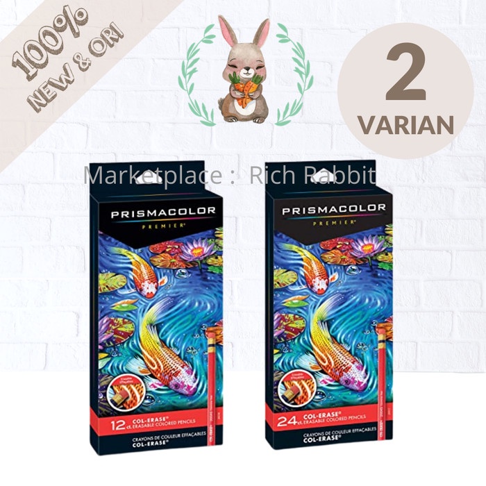 

[COD AKTIF] Prismacolor Col Erase Erasable 12 and 24 Colored Pencils 20517 - Col Erase Isi12