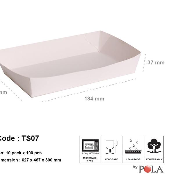 

paper tray murah/ piring kertas murah LARGE ( TS07 ) 100 pcs