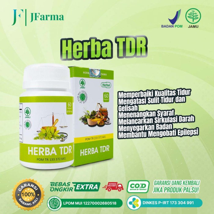 Herbal Penenang BPOM Obat Tidur Nyenyak Obat Insomnia Tradisional