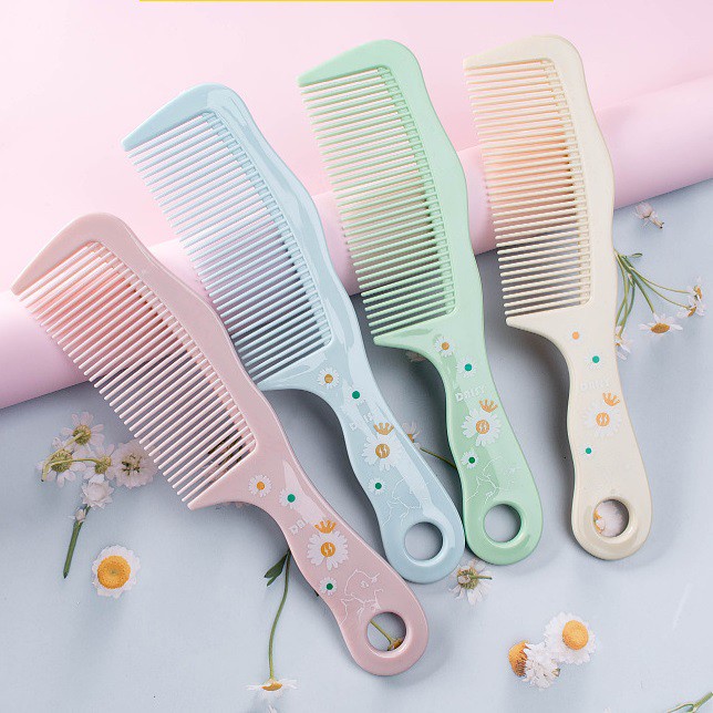 3SP | SSR12 Sisir Rambut Gagang Motif Bunga Puppy Sisir Plastik Premium Karakter Lucu Anti Kusut