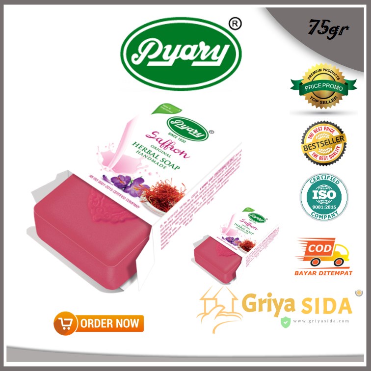 Sabun Arab Pyary Saffron Soap 100% Original