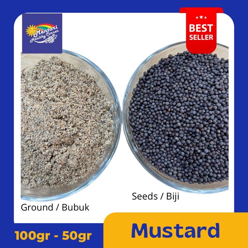 Mustard Seeds black / Mustard Ground / Biji Sawi hitam