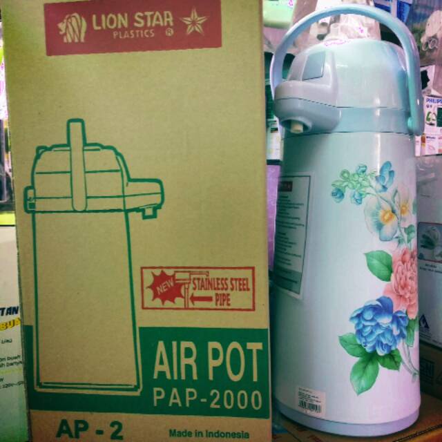 MURAH KHUSUS GOJEK LION STAR AP-2 AIRPOT 2000 ML AIR POT 2L THERMOS AIR PANAS PENCET 2 L