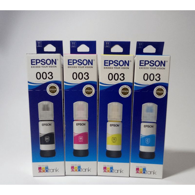 Paket 1 Set Tinta Epson 003 untuk  L1110 L3100 L3101 L3110  L3150 L5190