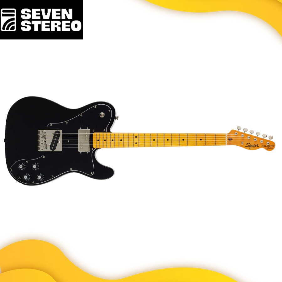 Squier Classic Vibe 70s Telecaster Custom Electric Guitar Maple FB BLK