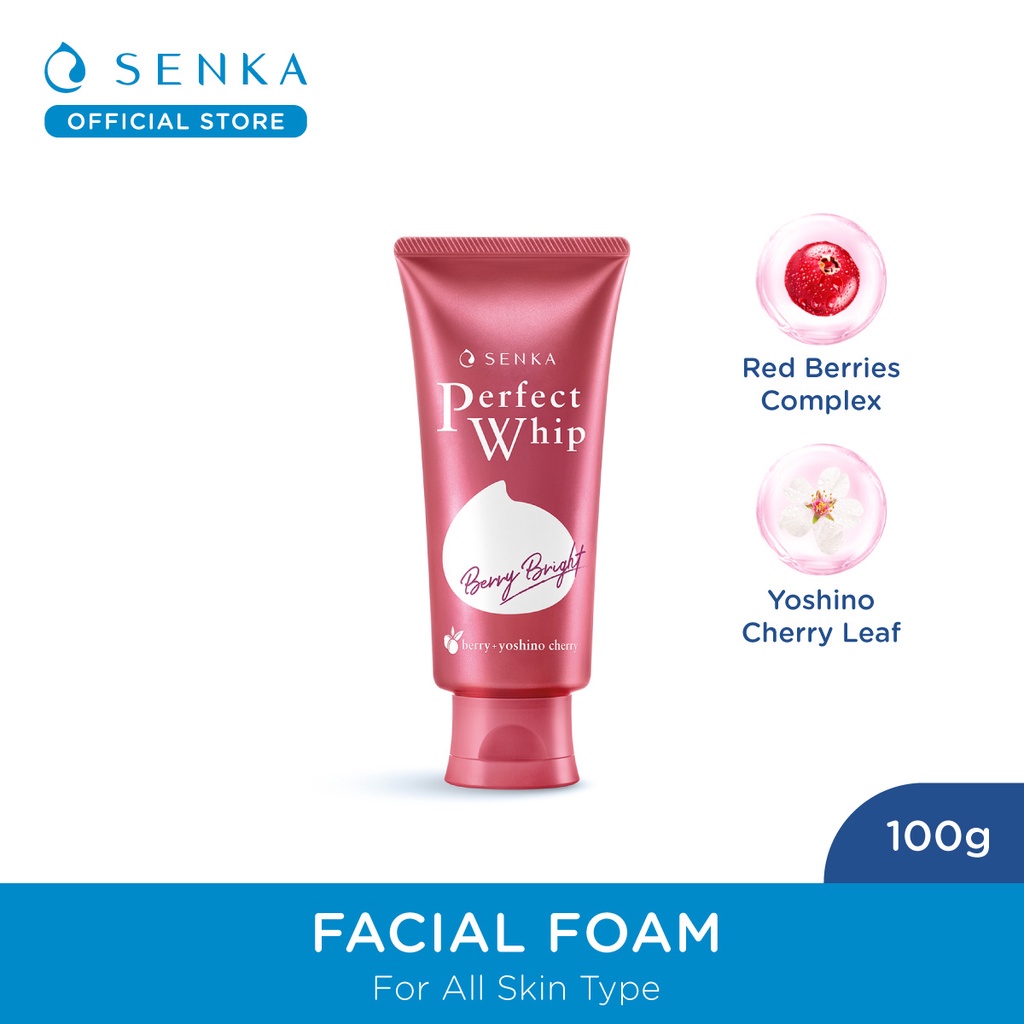 SENKA Perfect Whip Berry Bright Facial Foam - LDA