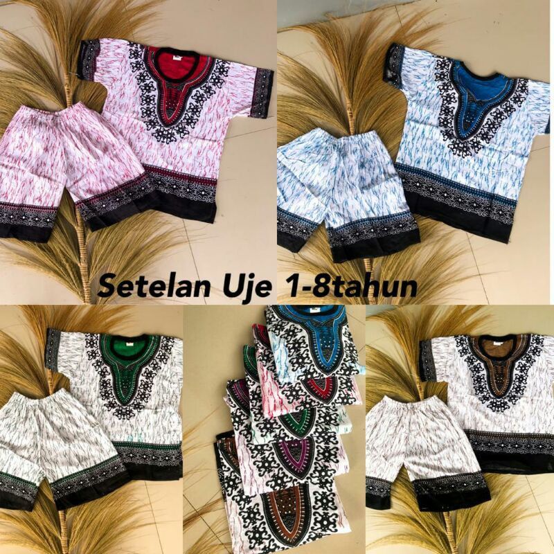 4s Grosir Solo || Setelan Uje Anak 1-8tahun Bahan Halus // Setelan Etnik Anak Motif Uje asli Solo