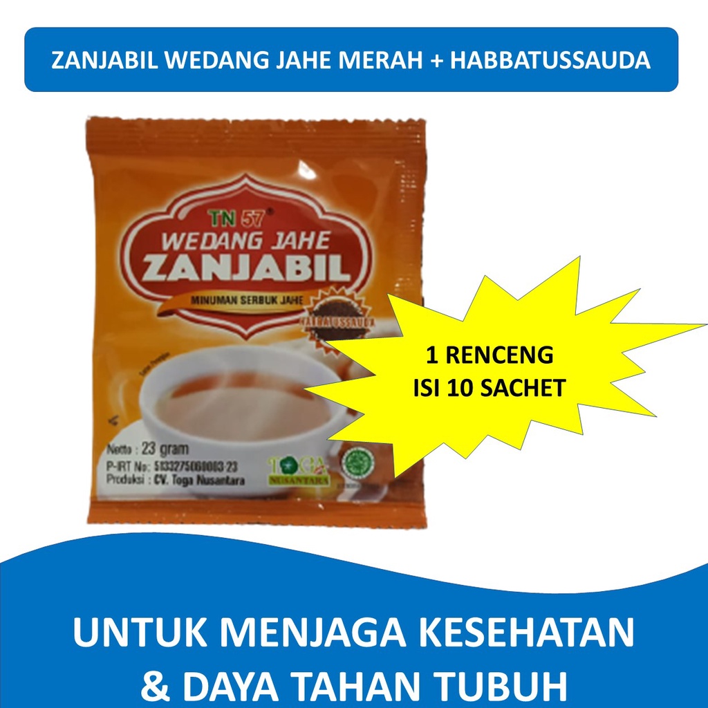 

WEDANG JAHE MERAH + HABBATUSSAUDA ZANJABIL