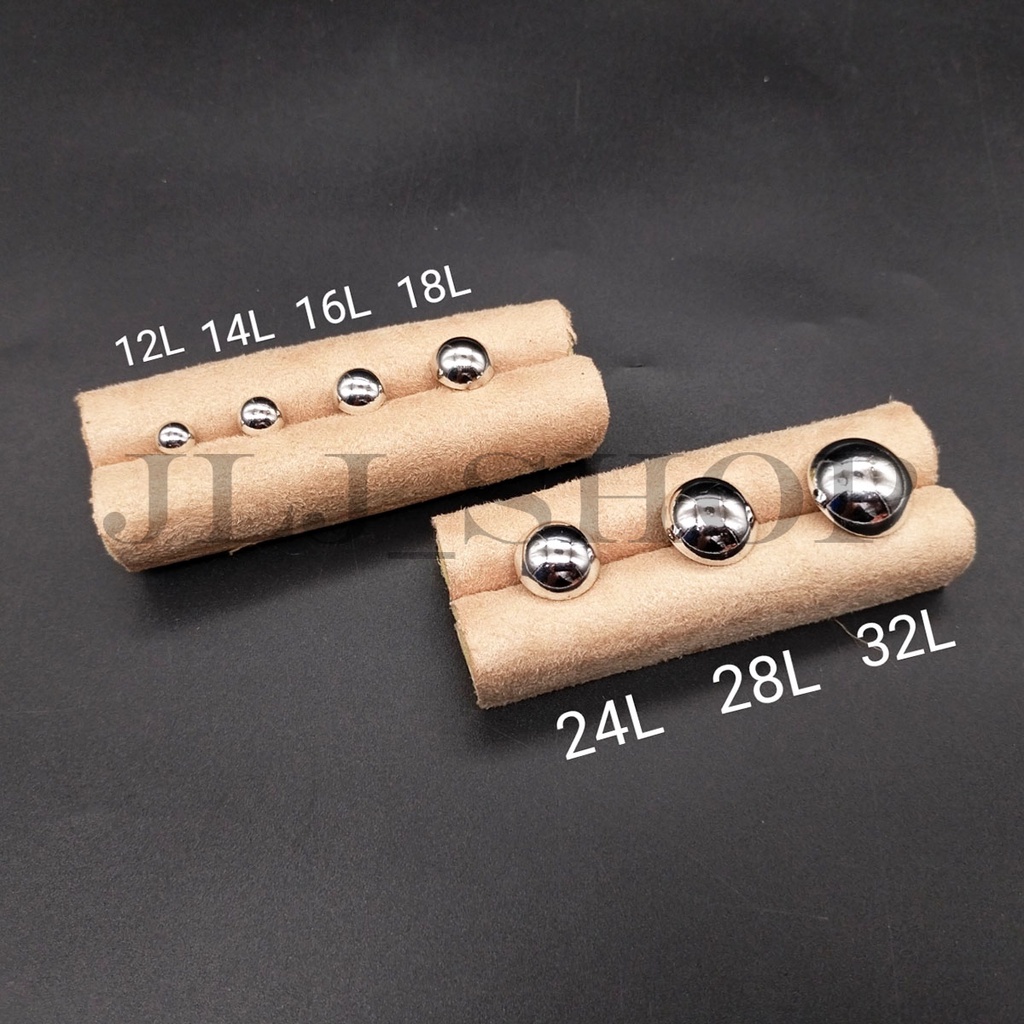 kancing bentuk jamur / kancing polos timbul / kancing jamur