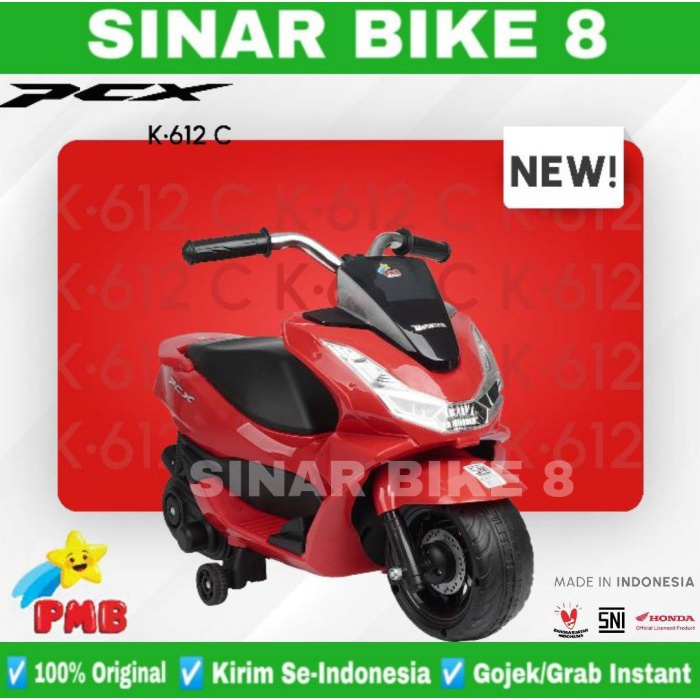 Mainan Anak Motor Motoran Aki PCX Mini PMB K-612 C New Design Licensed