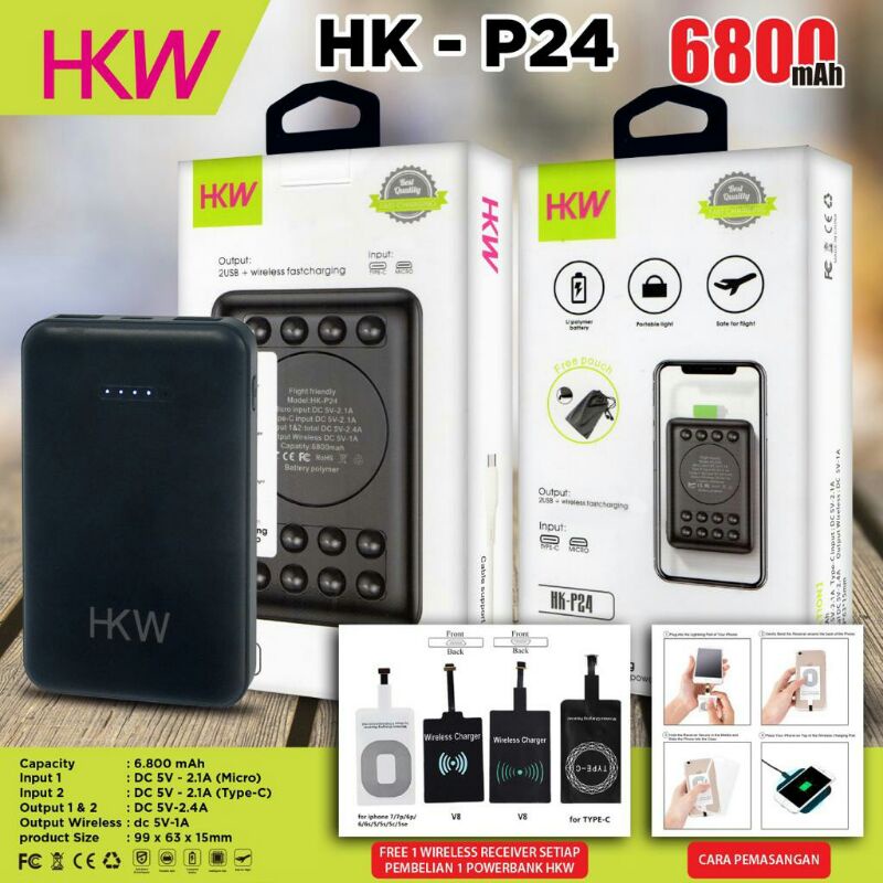POWERBANK HKW HK-P24 POWER QUALITY