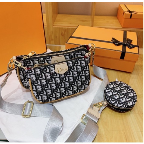 ( 2PC 1KG ) GTBI998880036  New Arrival  !!!  Tas Selempang  Tas Wanita Import  Premium Terbaru+WALLET