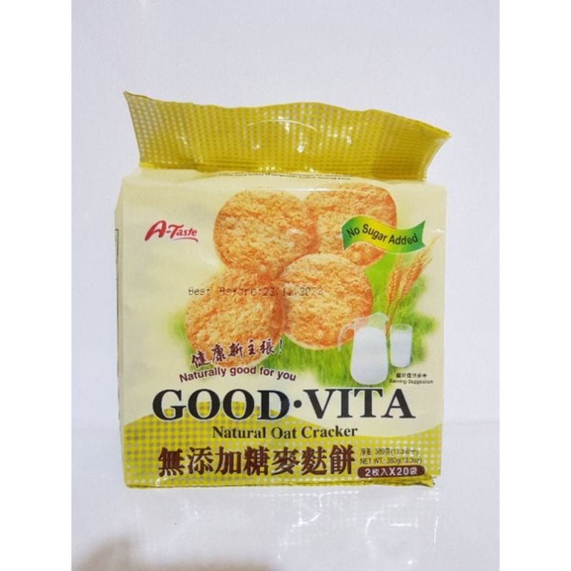 

SW - Good Vita Natural Oat Cracker 380gram