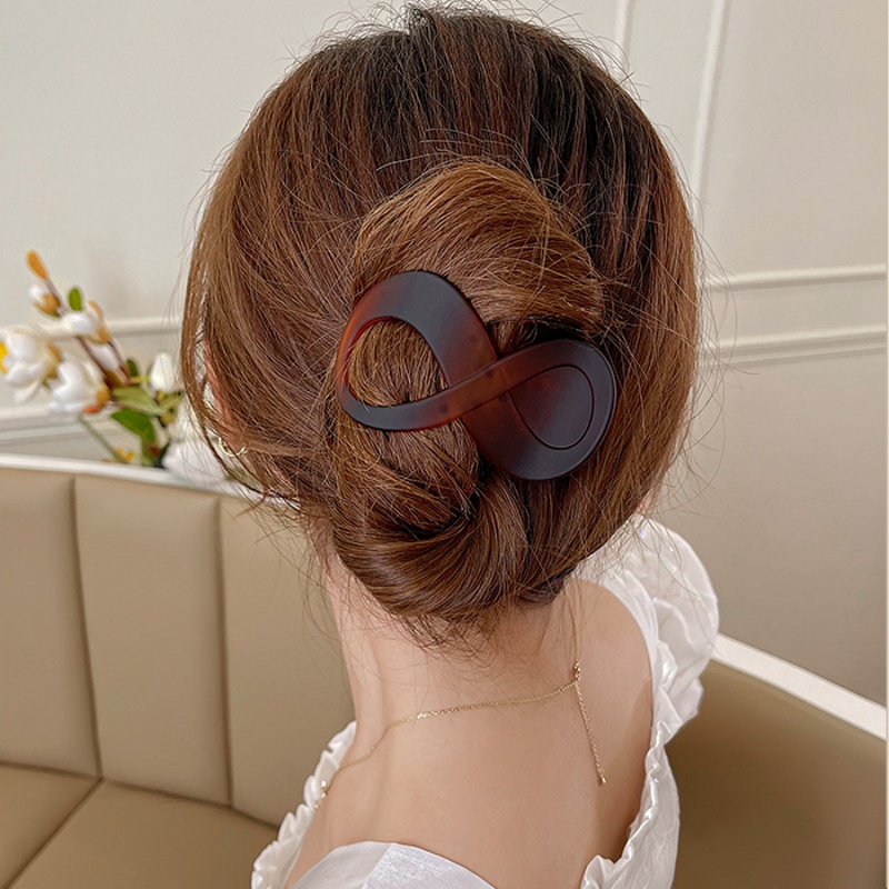 Jepit Rambut Model Duckbill Bahan Akrilik Gaya Vintage Korea Untuk Wanita