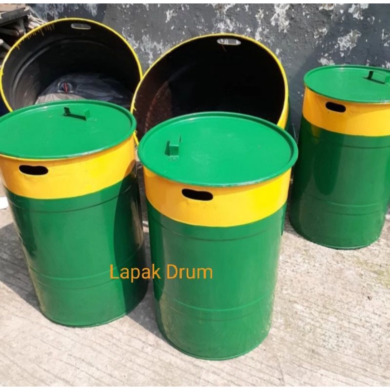 Drum Besi Tong Sampah kapasitas 50 Kg/Tempat Bakar Sampah/Pail/Ember Besar