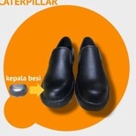 sepatu safety pendek slip  on pelindung  sepatu kerja
