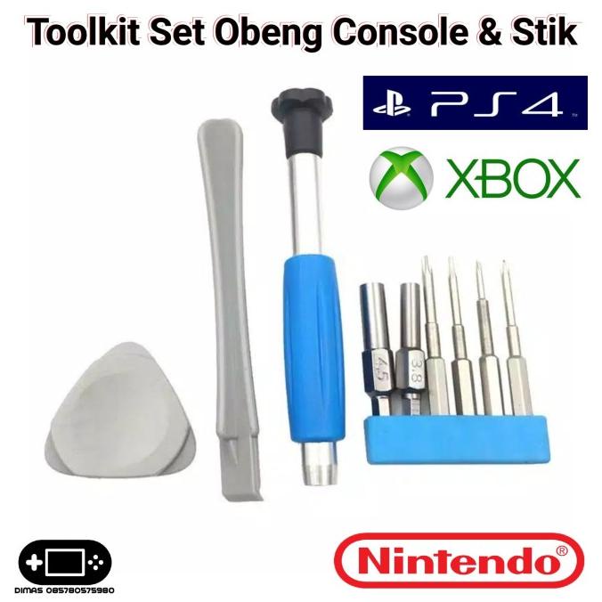 Toolkit Tool Kit Obeng Torx T6 T8 Stik Mesin PS3 PS4 Xbox 360 Xbox One
