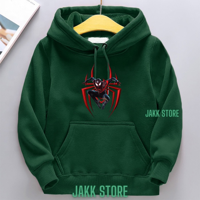 Sweater Hoodie Anak Laki Laki Perempuan Laba Laba Spiderman Usia 2 3 4 5 6 7 8 9 10 11 12 13 Tahun