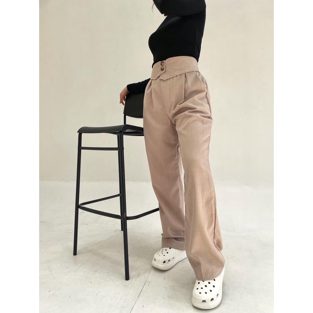 POTTIE - Nicola Cullotes Pants - Long Culottes High Waist