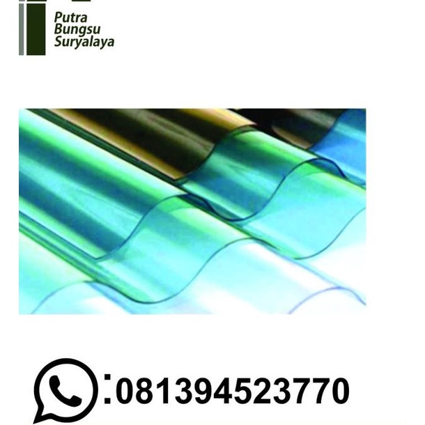 Atap/ Fiber Glass 80 Cm X 180 Cm 0,6 Mm