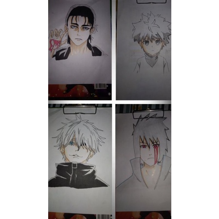 SKETSA ANIME MURAH | GAMBAR ANIME | JUAL GAMBAR | GAMBARAN ANIME BERWARNA | SKETSA | GAMBAR | GOJO |