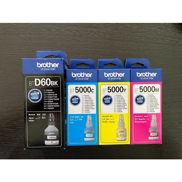 Tinta Brother BT 5000 BT5000 Cyan Magenta Yellow Original