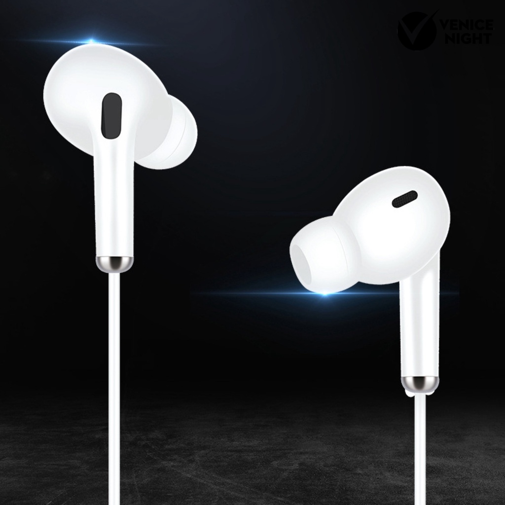 (VNEP) (Berkabel) Headset Semi-in-ear Dinamis Universal Earphone Headphone Stereo Bass Berat