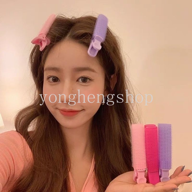 Klip Roller Pengeriting Rambut Poni Natural Tanpa Panas Untuk Aksesoris Alat Styling Wanita