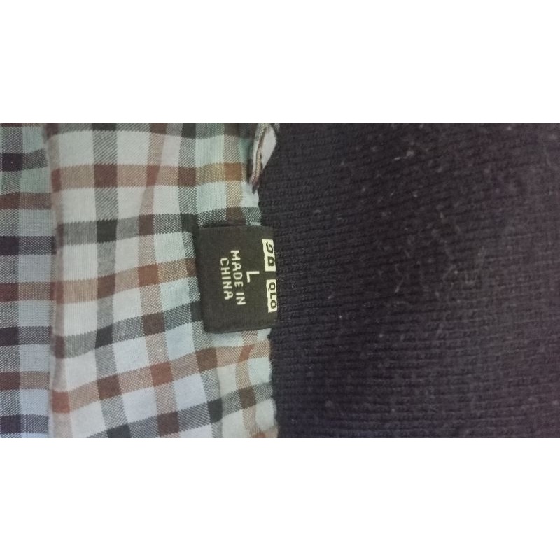 JAKET HARINGTON UNIQLO PRIA SECOND