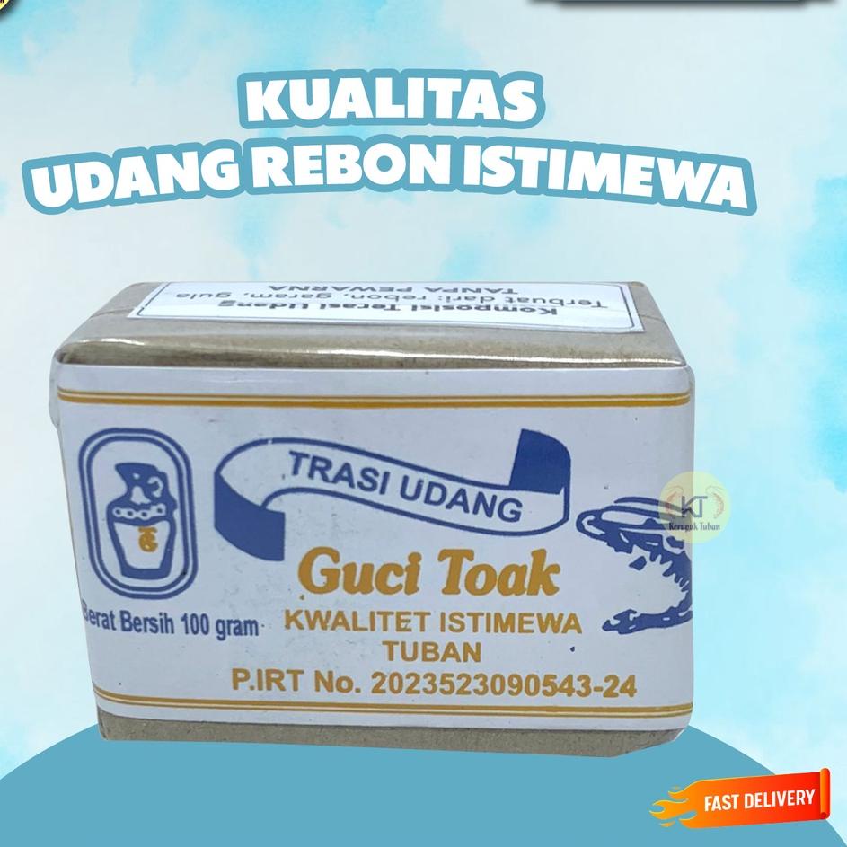 

㊝ trasi udang guci toak asli tuban 100gram / trasi udang / terasi udang / terasi ㆉ