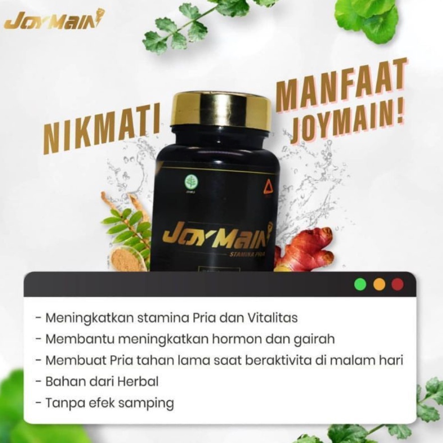 JoyMain | Joy Main Herbal Penambah Stamina Pria Asli 100% Original