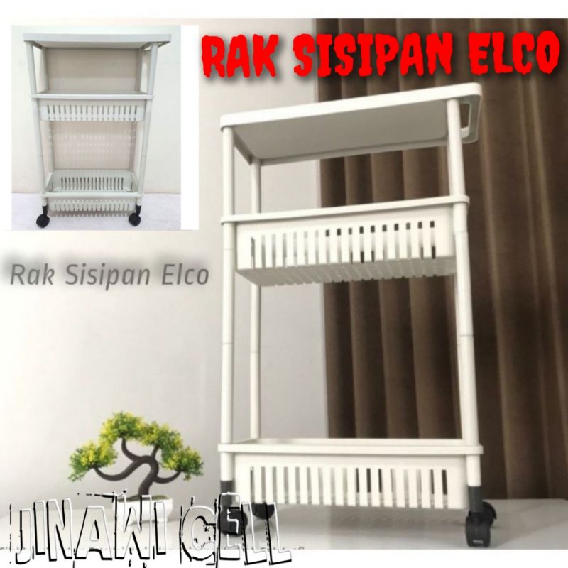 RAK PLASTIK SISIPAN ELCO RAK DAPUR SISIPAN SERBAGUNA 3 SUSUN