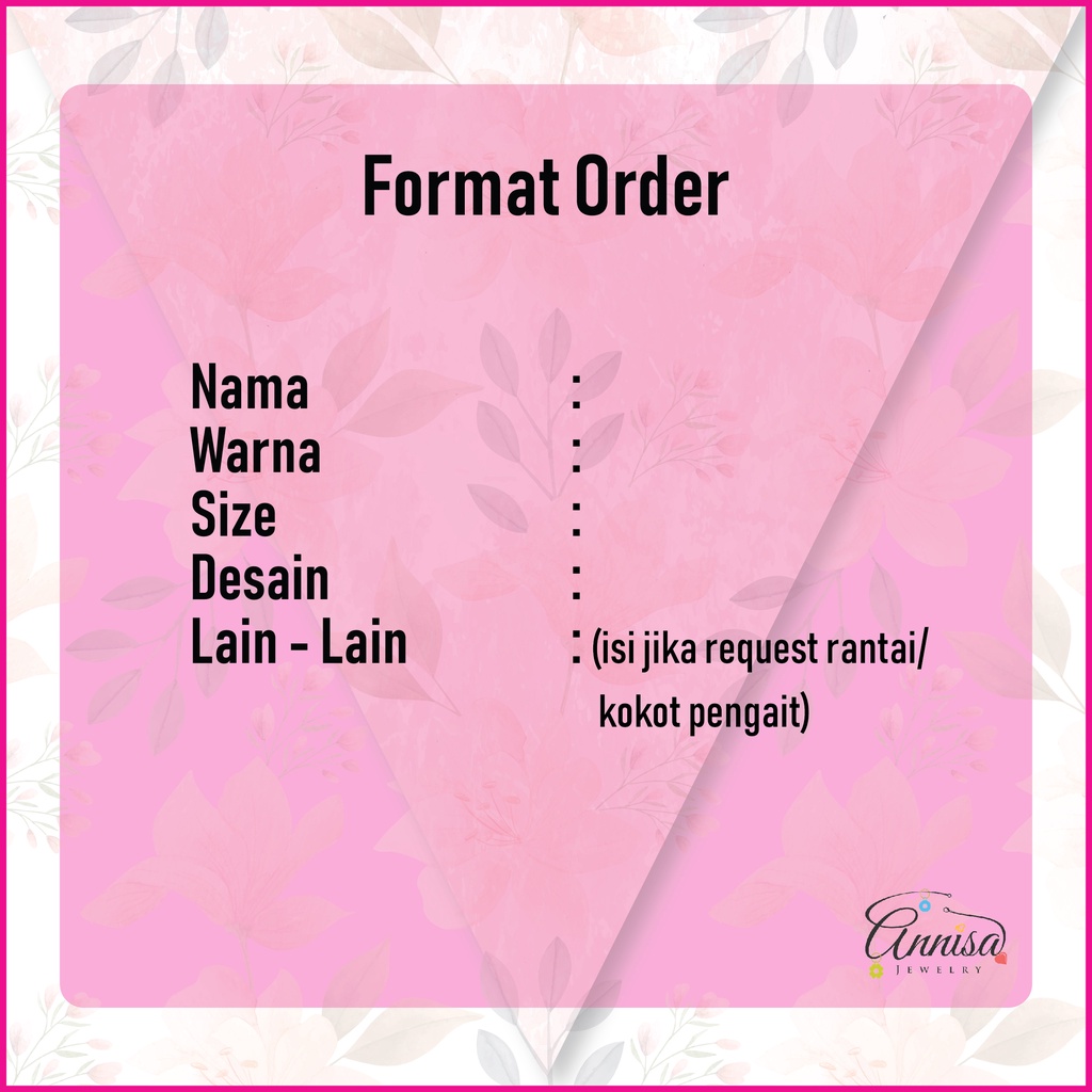 Kalung Nama Inisial Simple Kualitas Premium