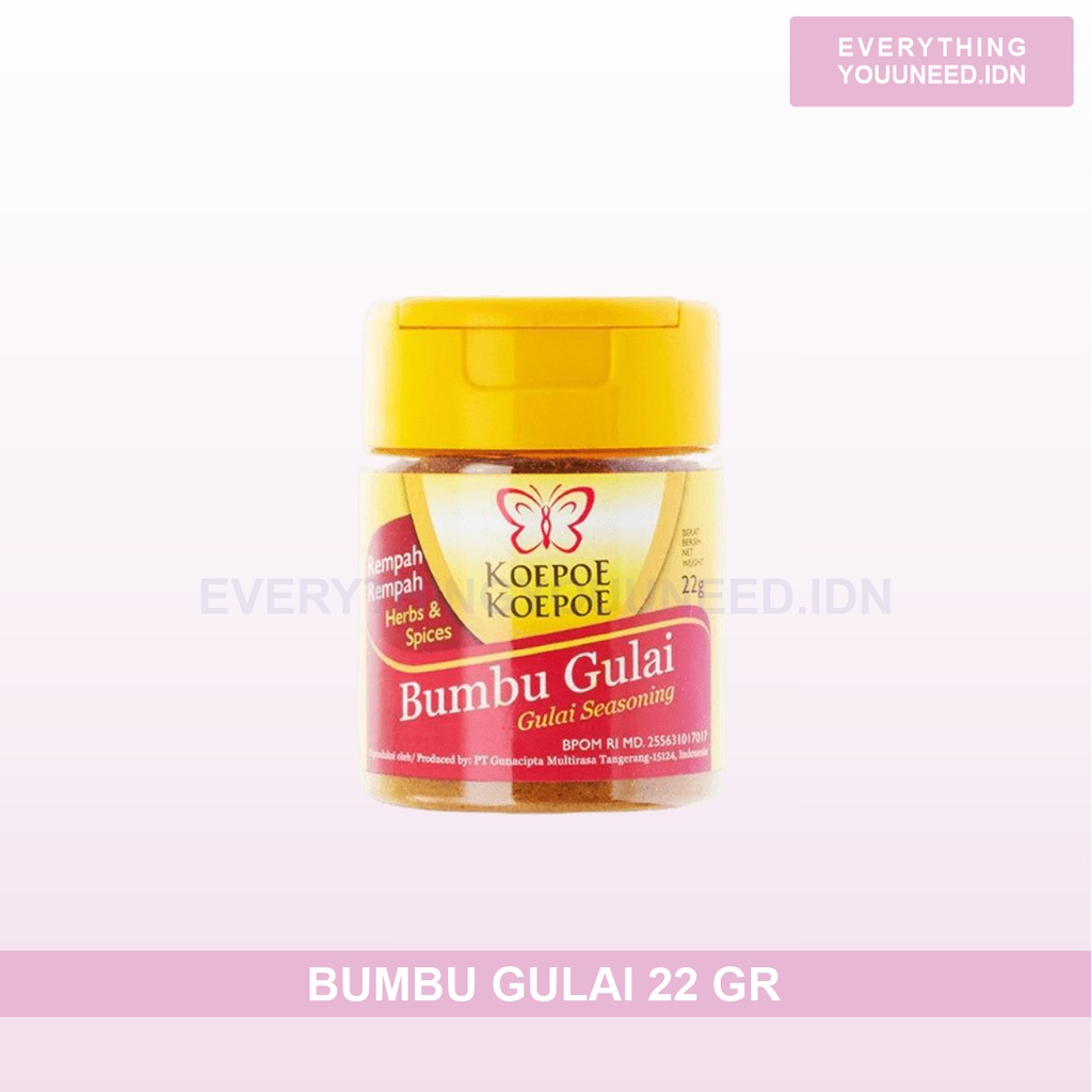 

Bumbu Gulai Bubuk 22 Gr Koepoe Koepoe