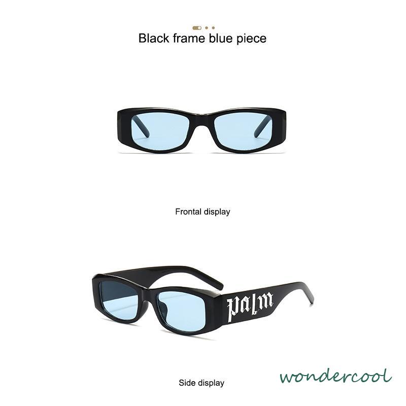 Kacamata Hitam Warna Permen Gaya Anti Radiasi Sunglass Retro Gaya Punk Hip-hop Gaya Untuk Wanita/Pria-Won