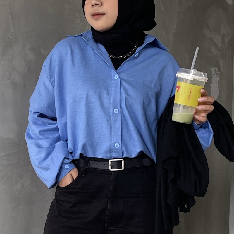 Kemeja Polos Oversize