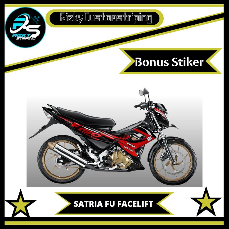 READY STIKER STRIPING VARIASI SUZUKI SATRIA FU FACELIFT # VARIASI SATRIA FU FACELIFT 150#