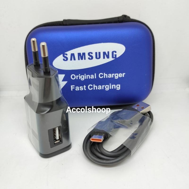 Charger Smsg Fast Charging 2A Kabel Data Type C Plus Dompet