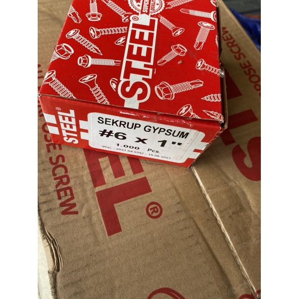 Skrup gypsum 6x1 / skrup sunray 6x1 / skrup 6x1