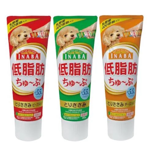 INABA CIAO WAN DOG 80gr - MAKANAN ANJING SNACK PASTA SUPPLEMENT GEL