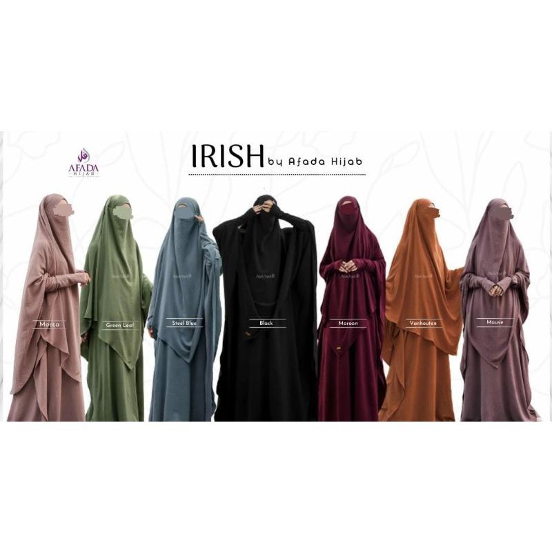 [READY] IRISH GAMIS SET FK By AFADA HIJAB | FRENCH KHIMAR | CRINKLE AIRFLOW❤️